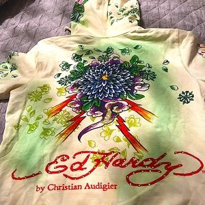 Ed Hardy, Christian Audiger. Vintage Lotus flower.